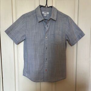 Sonoma Blue Button Down Shirt Short Sleeve